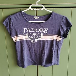 Garage crop top shirt
